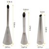 3 Pcs Piping Tips Set Easy to Use & Clean Stainless Steel Frosting Tips Eclair Piping Tip for Cream Puff Donut Eclair Decoration Different Sizes Light