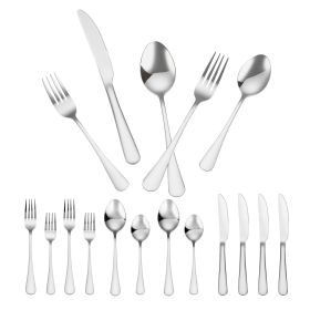 30-Piece Silverware Set, Food-Grade Stainless Steel Flatware Utensils, Mirror Finished Cutlery Set, Dishwasher Safe Eating Tableware for Kitchen Home