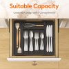 Silverware Drawer Organizer, Expandable Utensil Tray for Kitchen, BPA Free Flatware and Cutlery Holder