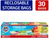 30 Count Reclosable Storage Bags, Fresh-keeping Bag, Heavy Duty Food Sorting Storage Bag, Food Preservation Sealed Bag, For Fruit, Grain