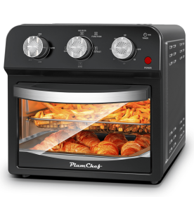 Pizza Oven & Bread Machine, French Double-Door Air Fryer with 12.5 Quart Capacity, 1500W Power, 360Â° Air Circulation, 4 Cooking Modes