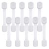 Child Safety Cabinet Locks - (10 Pack) Baby Proofing Latches to Drawer Door Fridge Oven Toilet Seat Kitchen Cupboard Appliance Trash Can with 3M Adhes