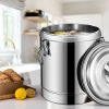 SOGA 35L Stainless Steel Stock Pot Dispenser with Tap â€“ Hot & Cold Beverage Container for Tea, Coffee, Juice, or Water