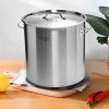 SOGA 50L Top Grade Thick Stainless Steel Stock Pot 18/10