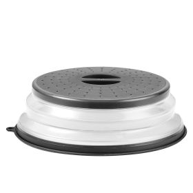 VEVOR 2PCS Microwave Splatter Covers, 10.4" Collapsible Microwave Lid for Food, 300 Fahrenheit Heat-Resistant PP Splatter Guard for Plate Dish