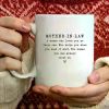 Cherish Mom Coffee Mug - The perfect thank you, birthday and Christmas gift for your mother-in-law | 11oz ceramic