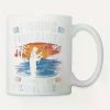 [Colorful Design] Funny 'Support My Fishing Habit' 11oz Ceramic Coffee Mug – White with Angler Design, Perfect for