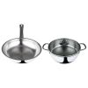 Serenk Modernist Pots and Pans Set, 3 Piece Stainless Steel Cookware Sets, Thick Encapsulated Bottom, Dishwasher Safe, Mirror Polished, Long Lasting
