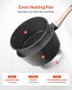 2.5 QT Saucepan, Nonstick Saucepan with Tempered Glass Lid, Multipurpose Cooking Sauce Pot with Detachable Handle