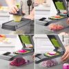 14-Piece Rectangular Vegetable Cutter-Durable & Efficient Multi-Functional Kitchen Slicer, Ideal for Cooking&Meal Prep