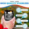 Wine Tumbler for Hot Drinks   You are My Person Wine Tumblers for Women Birthday Gifts for Women Insulated Wine Tumblers with Lids Best Friend Tumbler