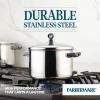 Classic Series 4 Quart Stainless Steel Sauce Pot with Lid, Induction Compatible, Metal Utensil and Dishwasher Safe, Stainless Steel