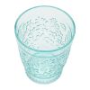 (2 pack) 16-Ounce Embossed Tritan Plastic Ditsy Tumbler, Teal