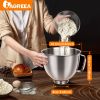 IAGREEA Stainless Steel Mixing Bowl With Handle, Lightweight And Drop Resistant, Suitable For Kitchen Aet Of 4.5QT/5QT Kitchenaid Stand Mixers Models