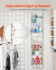 Over the Door Pantry Organizer, 10-Tier Pantry Organization and Storage, Heavy-Duty Steel Hanging Spice Rack, Adjustable Wall Seasoning Shelves
