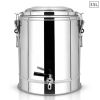 SOGA 35L Stainless Steel Stock Pot Dispenser with Tap â€“ Hot & Cold Beverage Container for Tea, Coffee, Juice, or Water