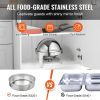 Roll Top Chafing Dish Buffet Set, 6 Qt 2 Pack, Stainless Steel Chafer with 2 Full Size Pans