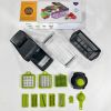 14-Piece Rectangular Vegetable Cutter-Durable & Efficient Multi-Functional Kitchen Slicer, Ideal for Cooking&Meal Prep