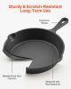 Cast Iron Skillet, 3-Piece Frying Pan Set (6, 8, 10 in), Heavy-Duty Skillets with Heat-Resistant Handle, Pre-Seasoned Chef's Pan, Kitchen Cookware