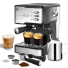 950W Semi-automatic coffee machine 20Bar espresso machine is compatible with ESE POD capsule filter and milk foam machine steam bar 1 cup / 2 cup stea