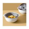 Multi-Purpose Strainer Colander Set Washing Basket Juicer Sifter with Drain Basin