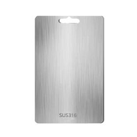 Stainless Steel Anti-Bacterial Anti-Mold Board Home Kitchen Chopping Board (Type: 316/46x30cm, Color: Steel Color)