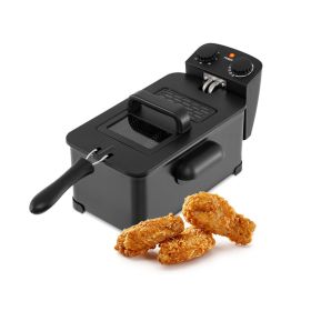 Deep Fryer with Timer for Household & Commercial (Type: Deep Fryer, Color: Black)