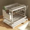 Kitchen Dish Drying Rack – Large Capacity with Drain Board