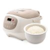 Joydeem Ceramic Rice Cooker, 6 Cups Uncooked Rice Cookers with Pure Ceramic Inner Pot, Healthy & PFOA Free, 3L/3.2 qt, DFB-C300