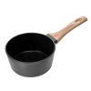 1.5 QT Saucepan, Nonstick Saucepan with Tempered Glass Lid, Multipurpose Cooking Sauce Pot with Detachable Handle