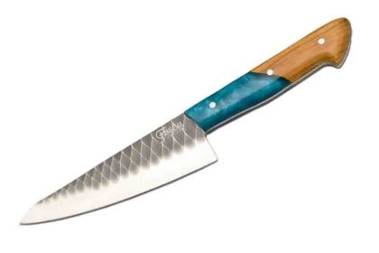 Turquoise | Chef Knife | High CarbonSteel Blade | Faneema Cutlery (size: 8" Chef Knife)