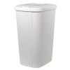 13.3 Gallon Trash Can, Plastic Touch Top Kitchen Trash Can, Grey
