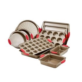 Kitchen Supplies Nonstick Bakeware Set with Handle (Type: Bakeware, Color: Gold)
