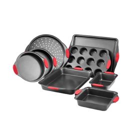 Nonstick Bakeware Set with Handle (Type: 8-Piece, Color: Black)