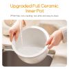 Joydeem Ceramic Rice Cooker, 6 Cups Uncooked Rice Cookers with Pure Ceramic Inner Pot, Healthy & PFOA Free, 3L/3.2 qt, DFB-C300