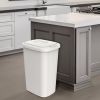 13.3 Gallon Trash Can, Plastic Touch Top Kitchen Trash Can, Grey