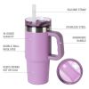 18 oz Insulated Stainless Steel Tumbler with Handle, New Lilac