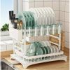 Kitchen Dish Drying Rack – Large Capacity with Drain Board